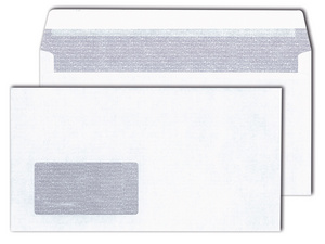 mailmedia enveloppen 125x235 mm hochwit met venster