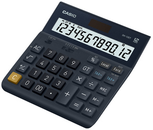 casio bureaurekenmachine dh-12et 12-cijfers zwart
