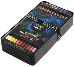posca bunstifte pencil kpe200 36 stuks metalen doos