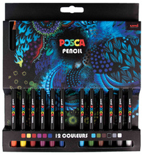 posca bunstifte pencil kpe200 12 stuks kartonnen etui