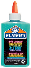 elmer's glow in the dark knutsellijm blauw 147 ml