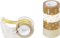 heyda deko-plakband mini b„ume gold / naturel