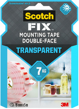3m scotch-fix transparantes montageplakband 19 mmx5 m