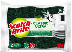 3m scotch-brite eponge grattante classic ultra