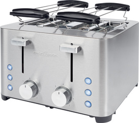 profi cook 4-ruiten-toaster pc-ta 1252 edelstaal