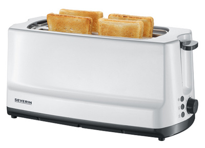 severin 4-ruiten-toaster at 2234 wit / zwart