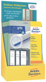avery zweckform ordnerrug-etiketten theken-display